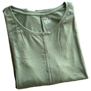 Lane Bryant Short Sleeve‎ Ribbed Top